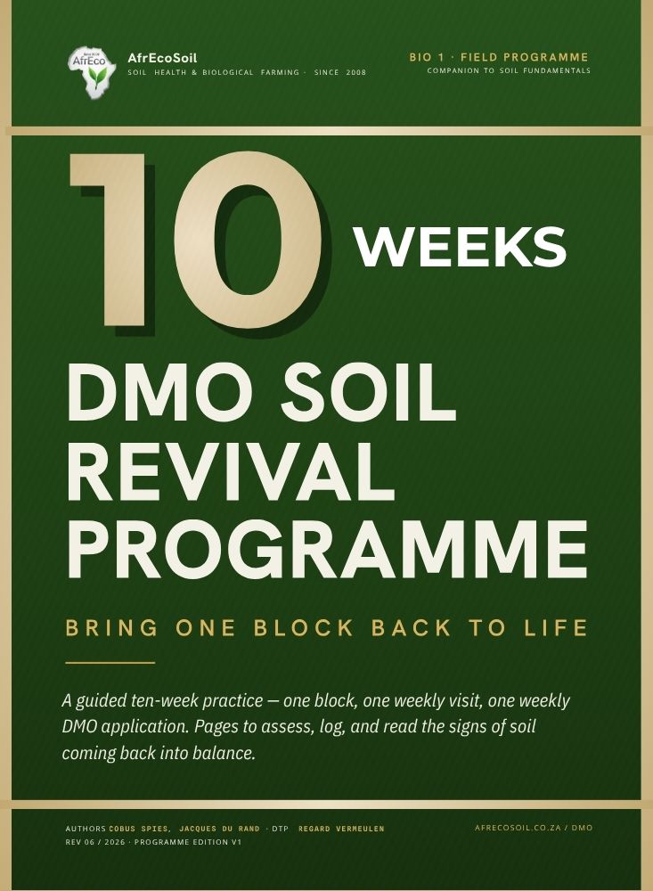 10-Week DMO Soil Revival Programme workbook cover